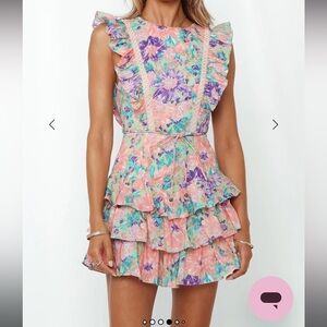 HELLO MOLLY BE LIKE ME DRESS PINK AND MINT